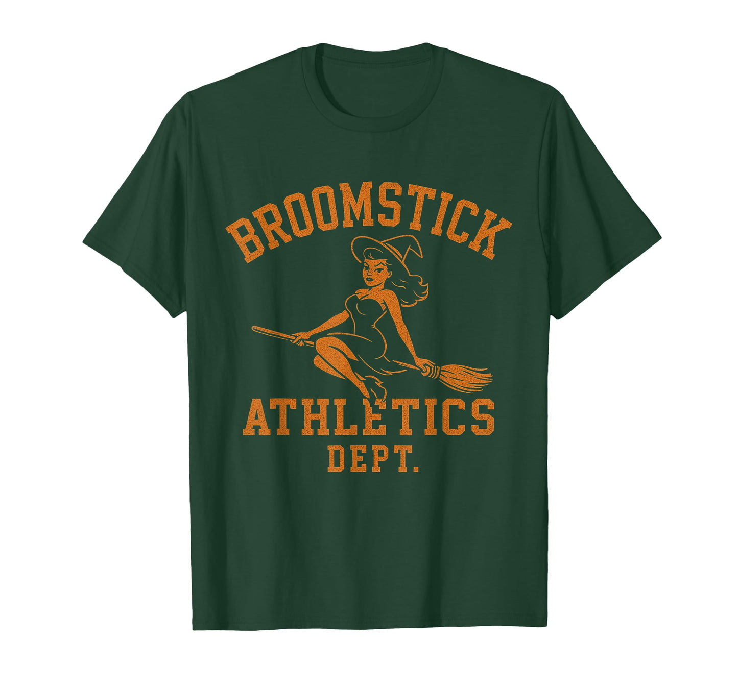 Halloween Broomstick Athletics Dept. Witch Humor T-Shirt