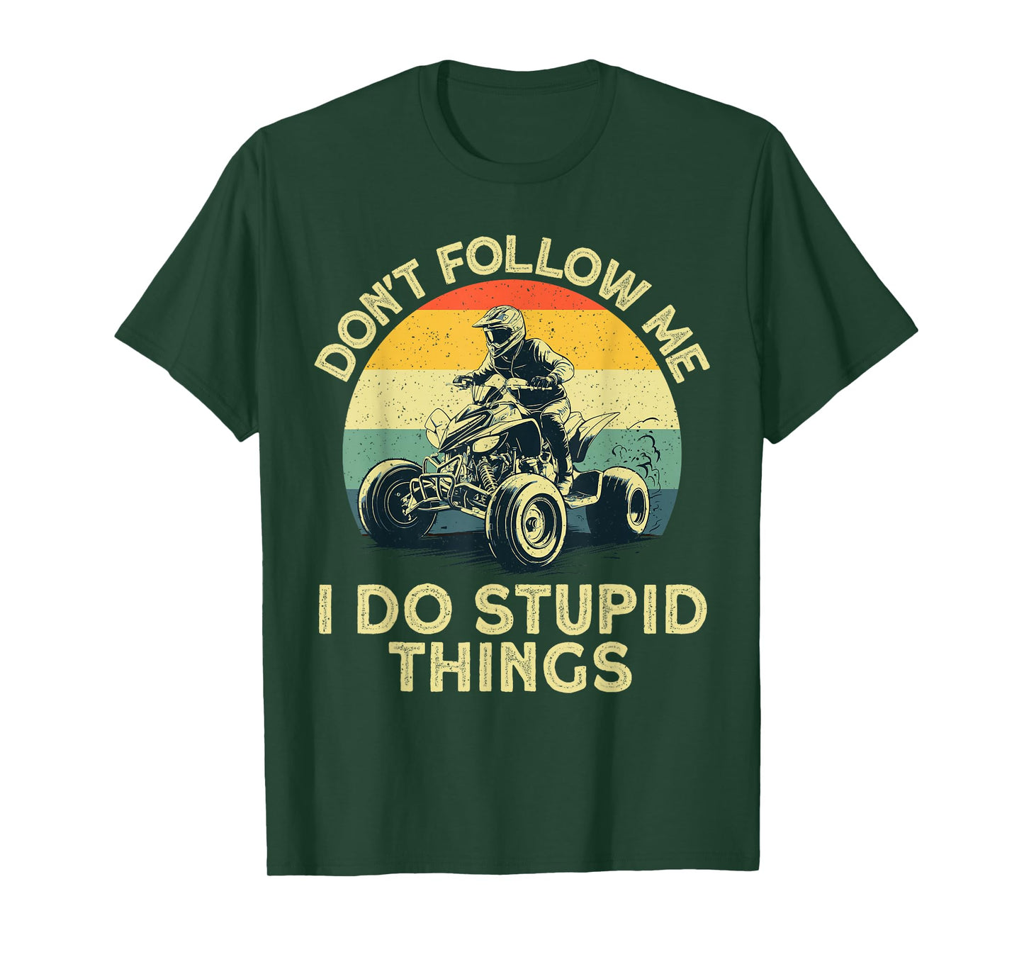 Funny ATV Design For Men Women UTV Off-Road 4 Wheeler Riders T-Shirt
