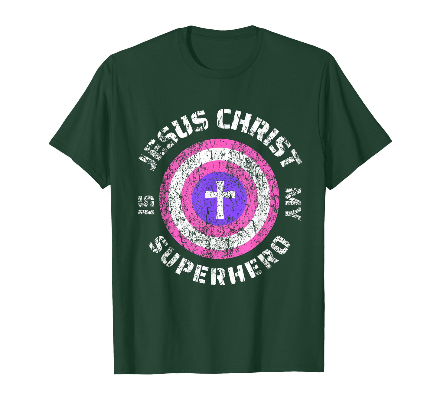 Jesus Christ Is My Superhero Jesus Kids Toddler Girls 5T 4T T-Shirt
