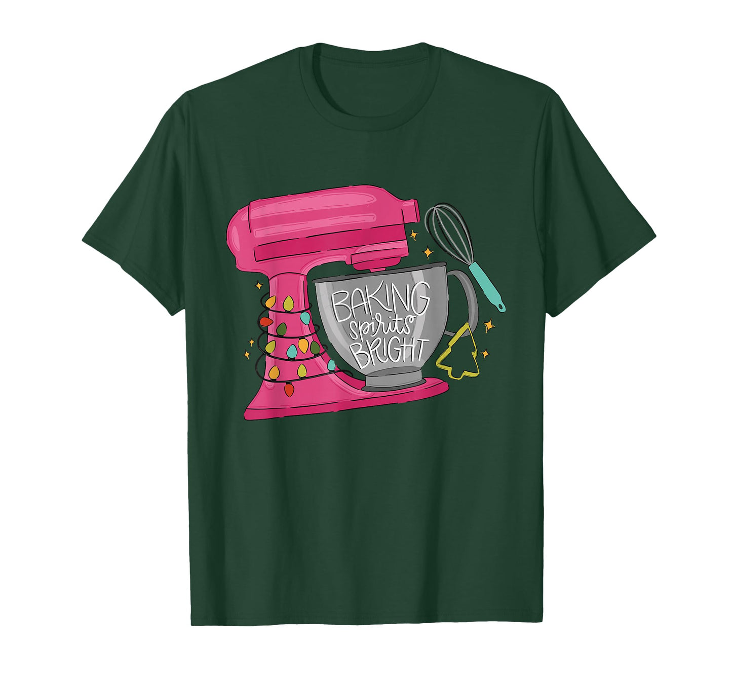 Baking Spirits Bright Christmas Lights Baking Spirits Xmas T-Shirt