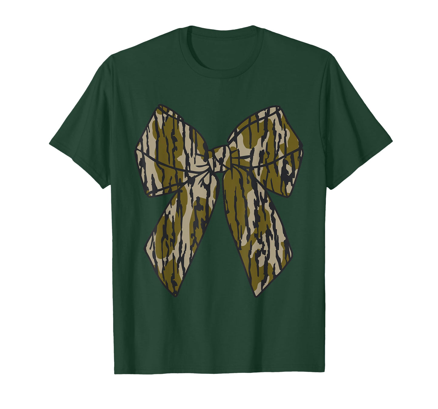 Bottomland Camo Bow Camo Coquette Bow Hunting Women Girls T-Shirt
