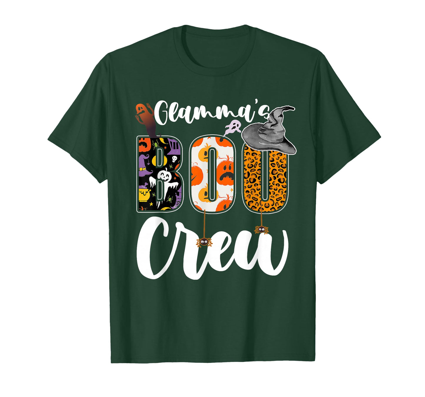 Glamma's Boo Crew Halloween Grandma Grandkids Matching T-Shirt