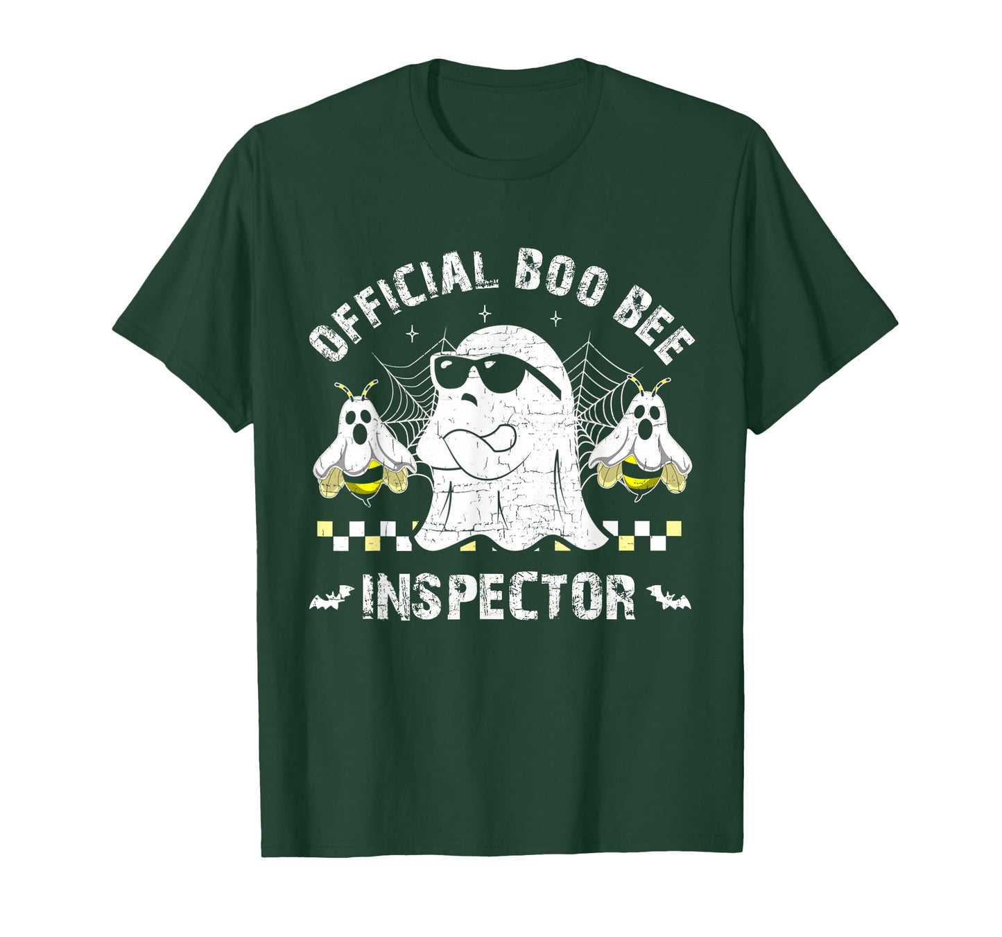 Official Boo Bee Inspector Funny Halloween Costume Men Women T-Shirt