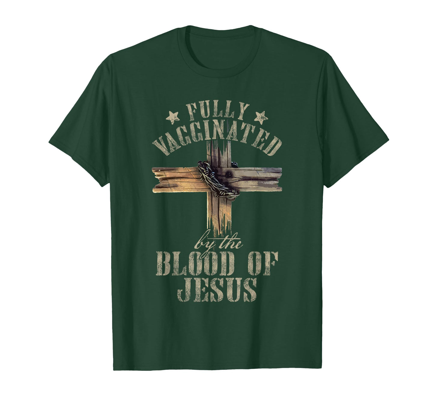 Christian Jesus Lover Fully Vaccinated By The Blood Of Jesus T-Shirt