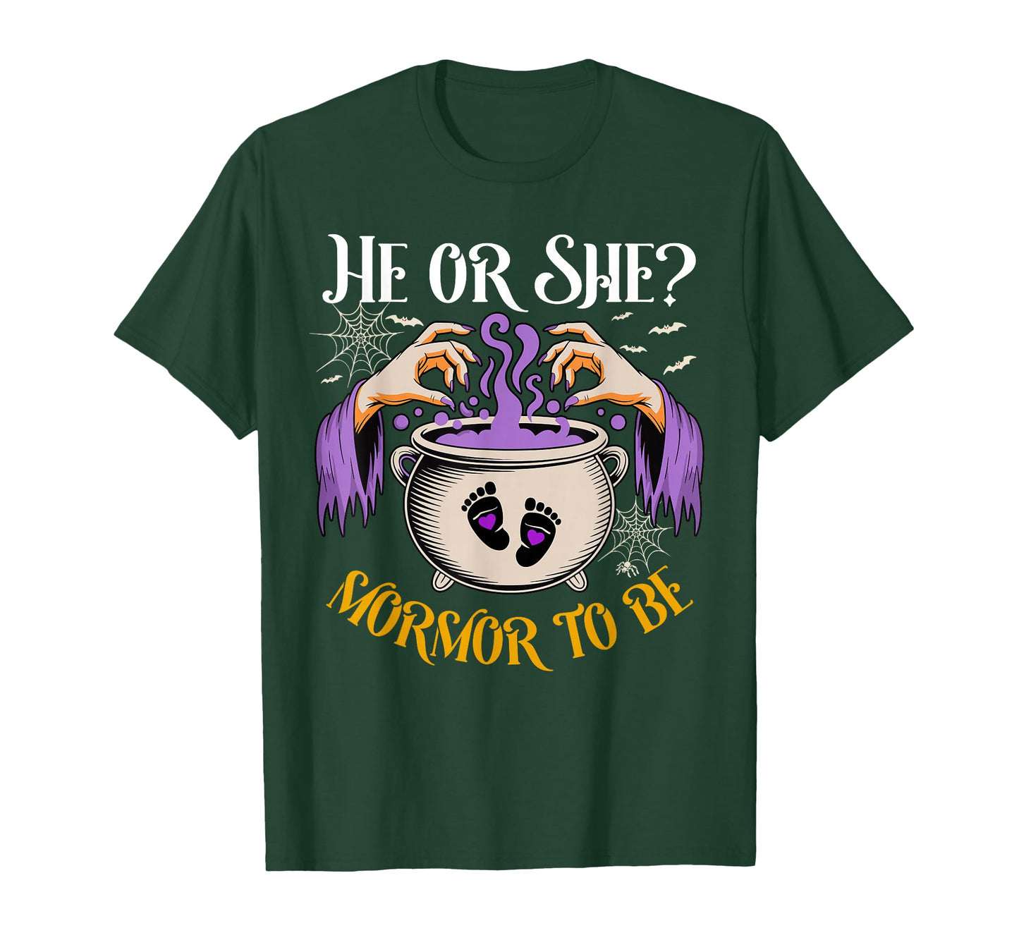 He Or She Mormor to Be Baby Reveal Halloween Costume T-Shirt