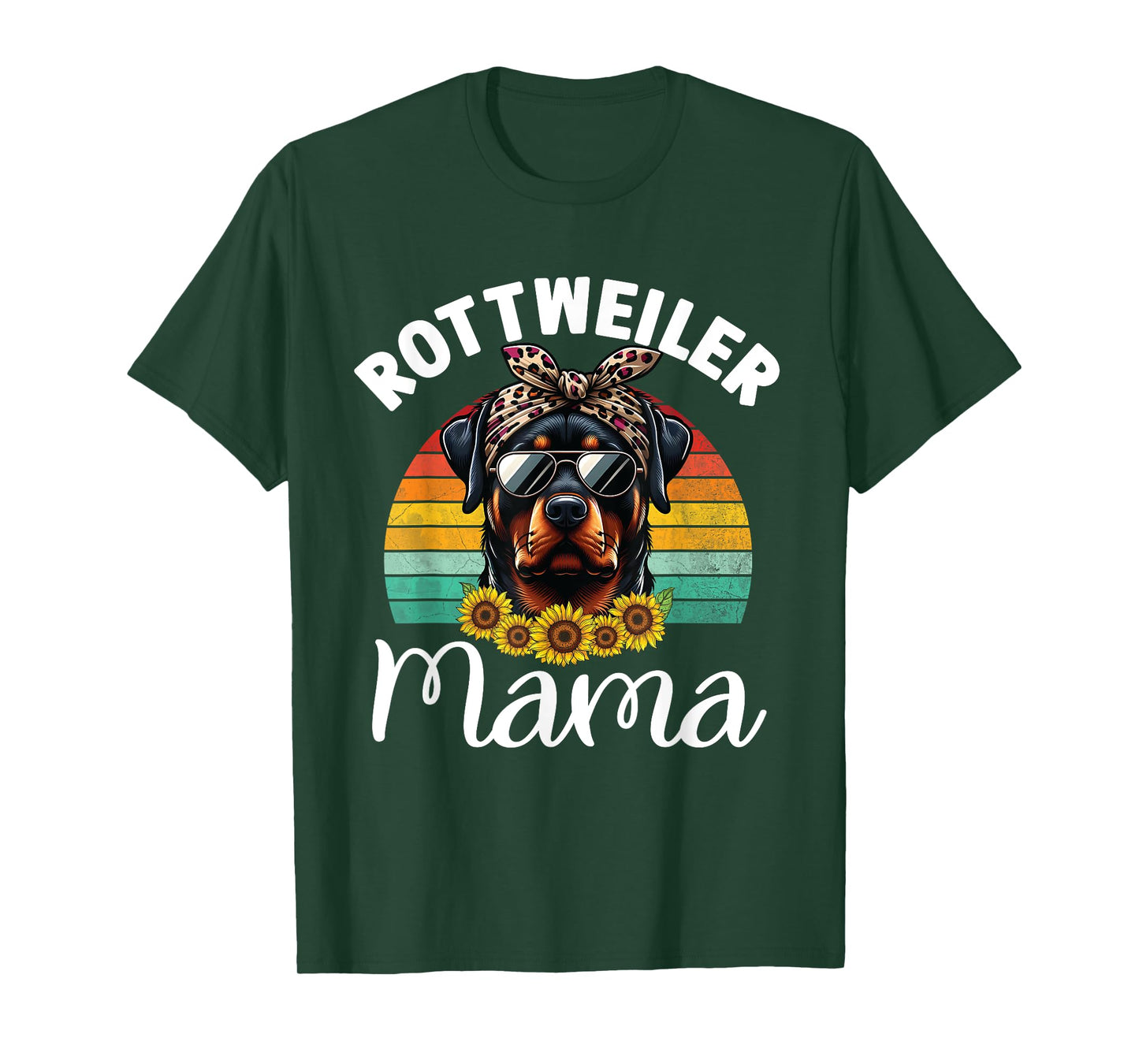 Rottweiler Mom Dog Lovers Rottie Mama Puppy Mother's Day Men Women Girls Kids T-Shirt