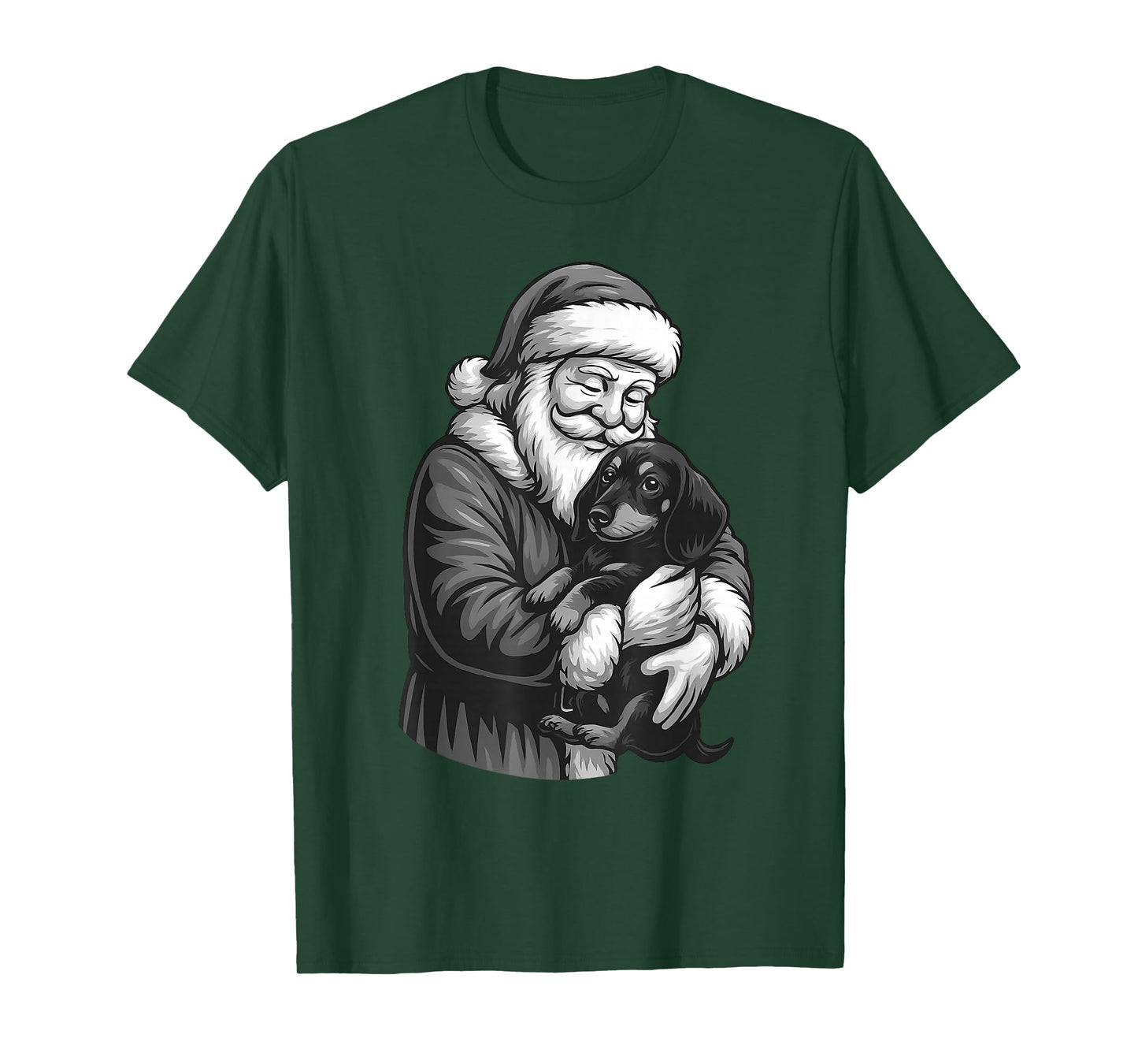 Dachshund Santa Claus Christmas Dog Lover T-Shirt
