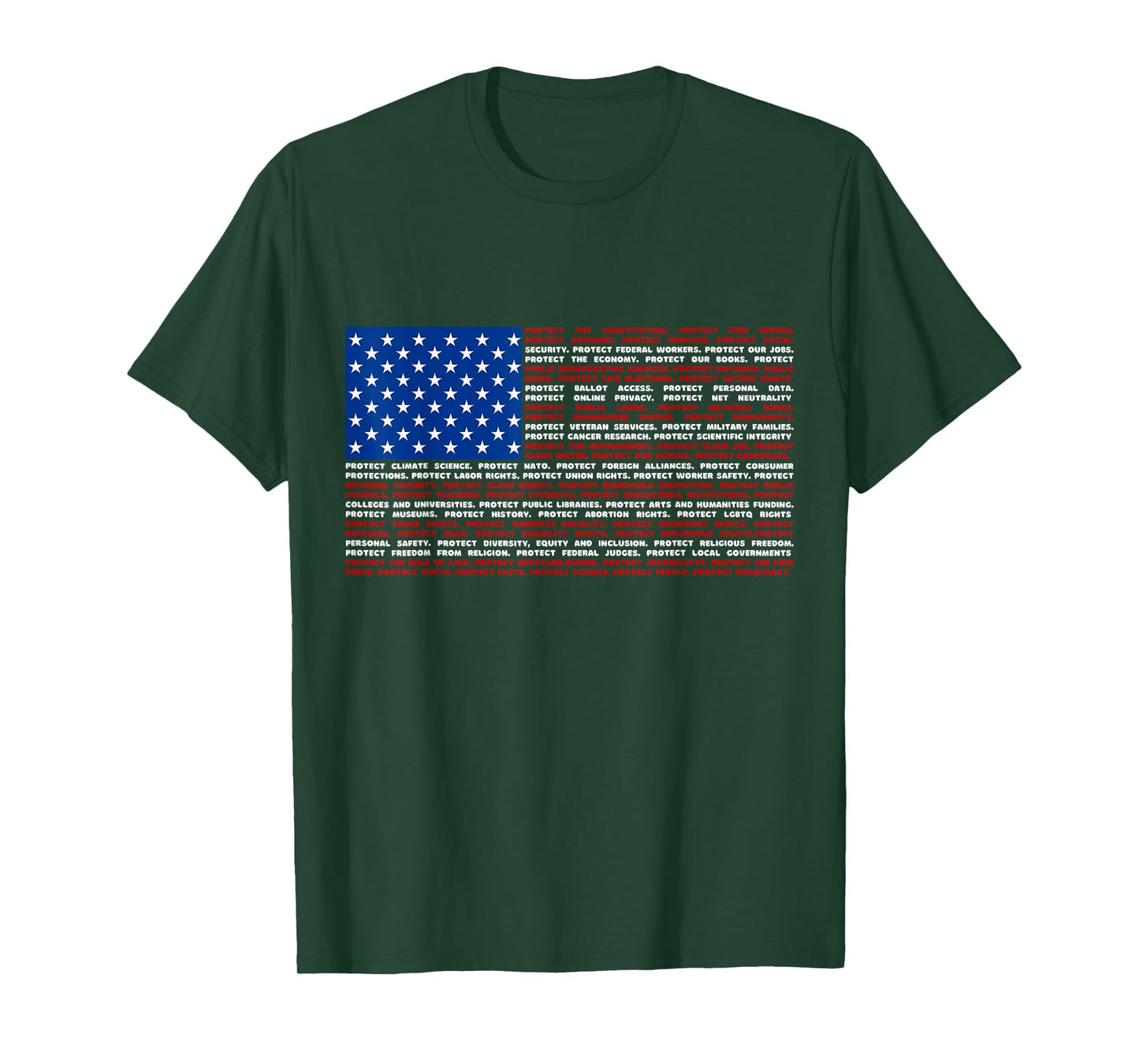 No Kings in America Since 1776 Distressed USA Flag Vintage T-Shirt