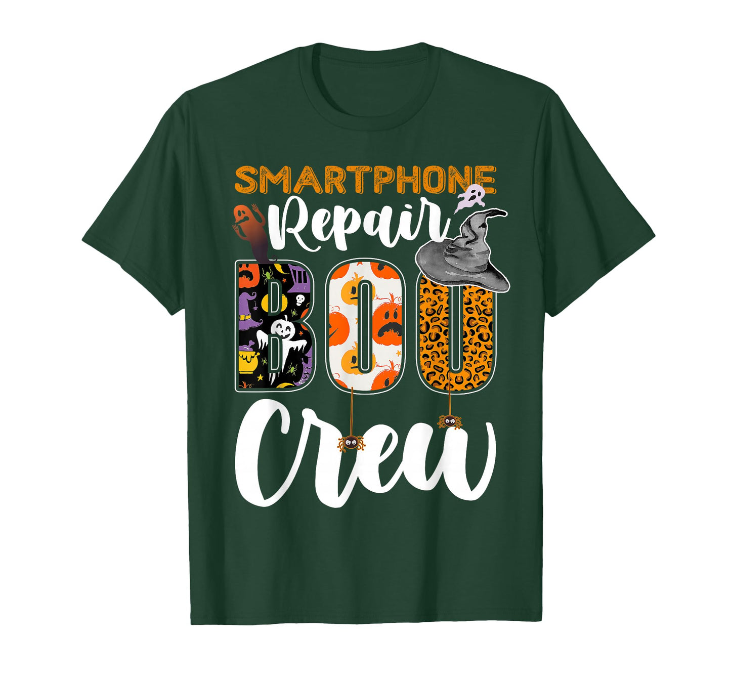 Smartphone Repair Boo Crew Halloween Match Technician T-Shirt