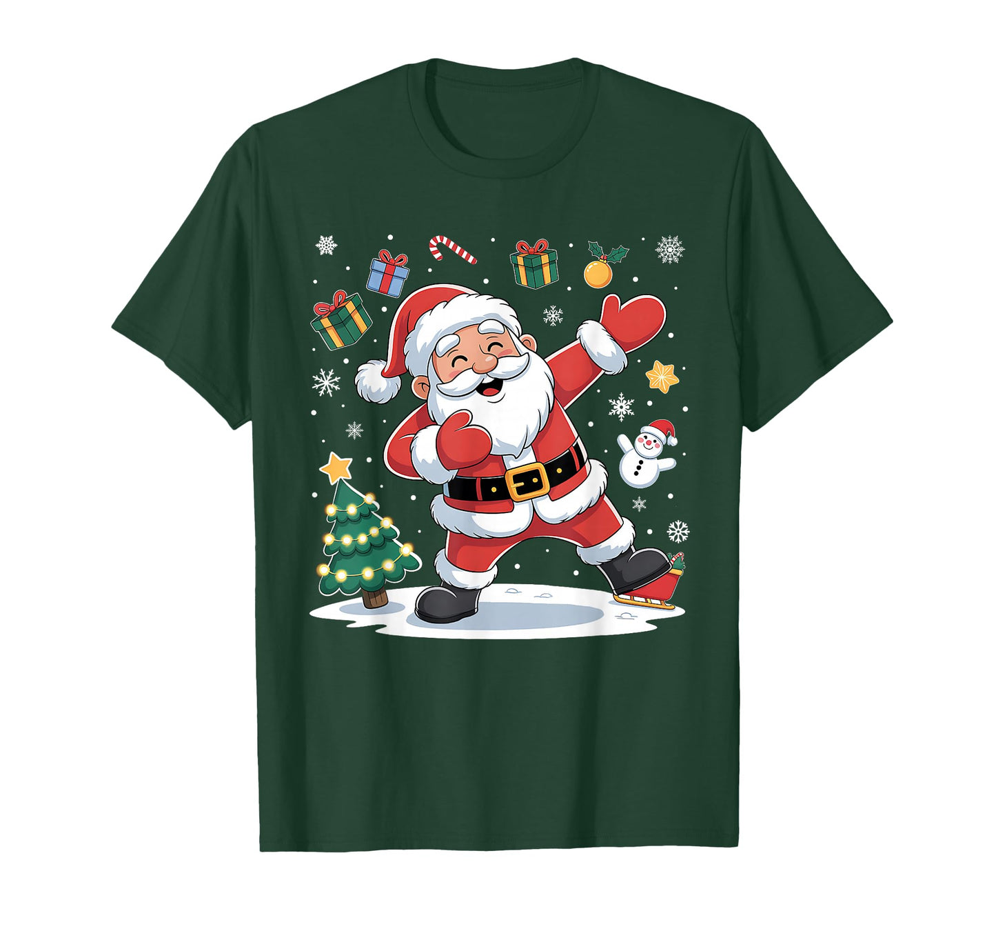 Dabbing Santa Claus Christmas Holiday Boys Kids Dab Xmas T-Shirt