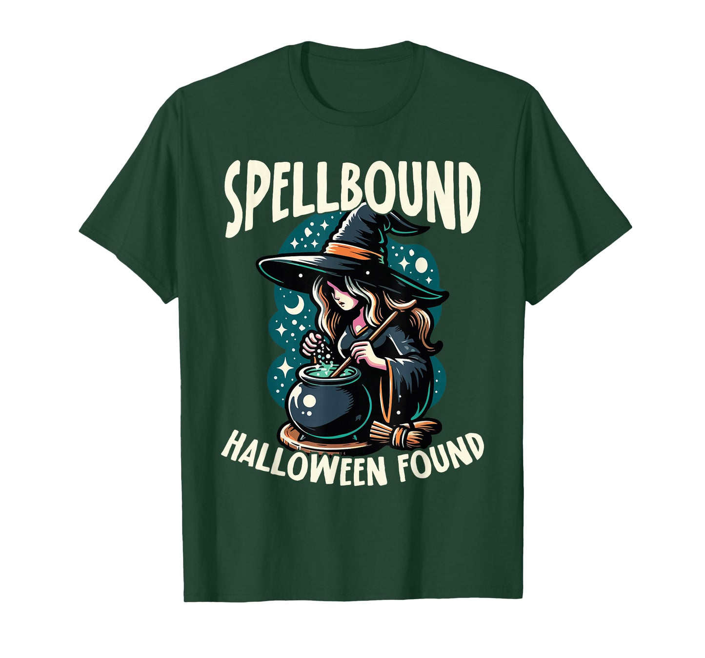 Spellbound Halloween Found Cute Witch T-Shirt