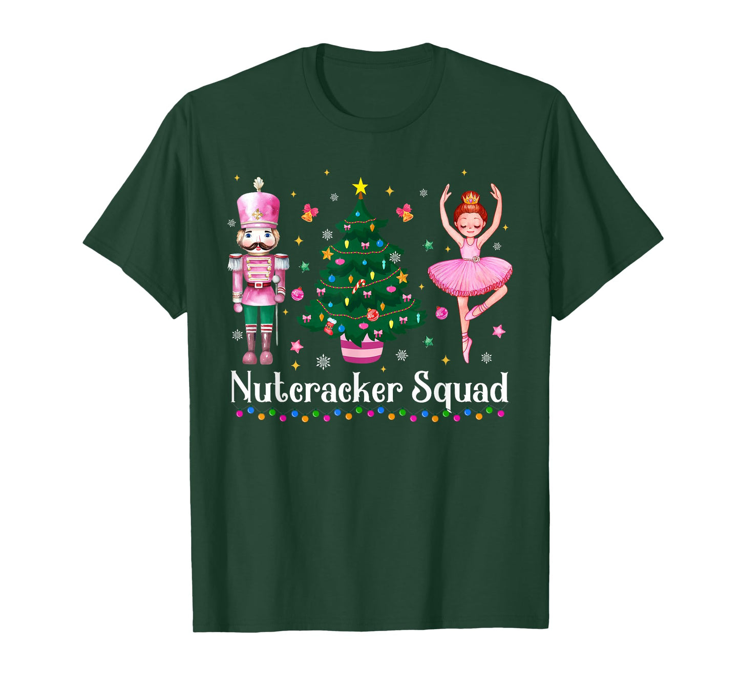 Christmas Nutcracker Squad Ballet Dance Women Kids Girls T-Shirt