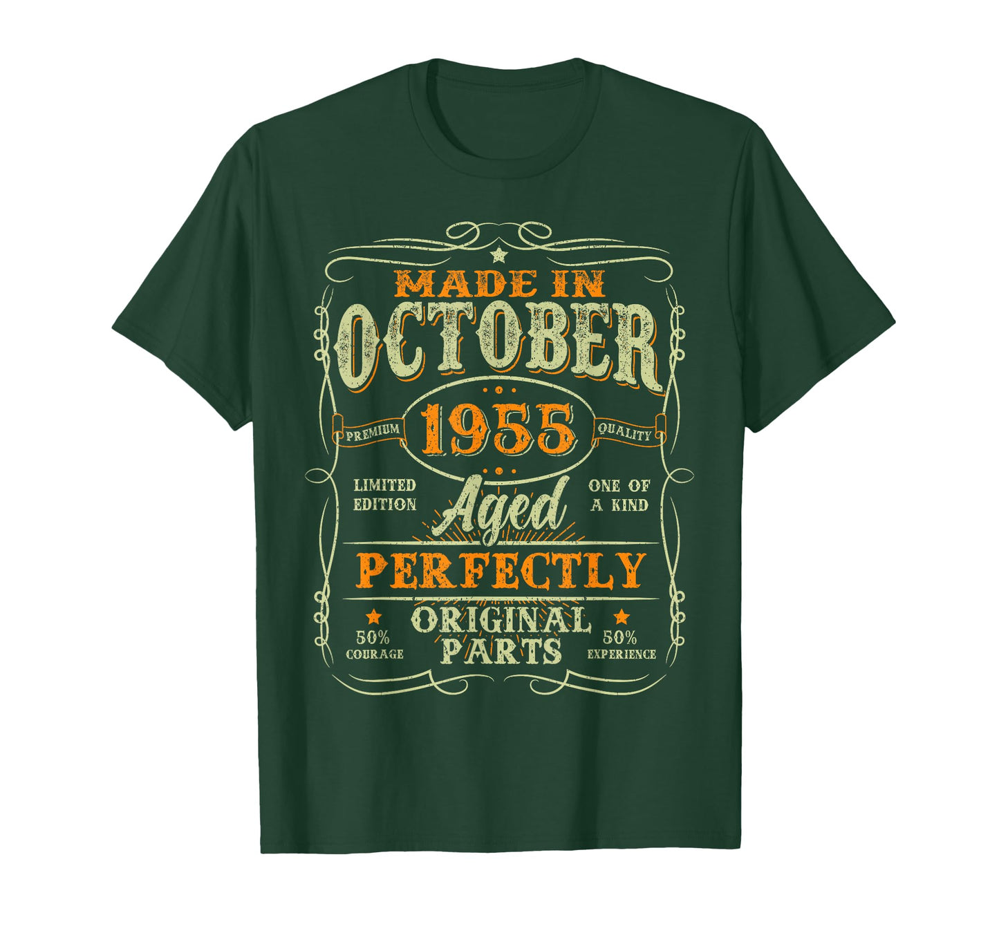 70 Years Old Vintage Made In October 1955 70th Birthday Men T-Shirt