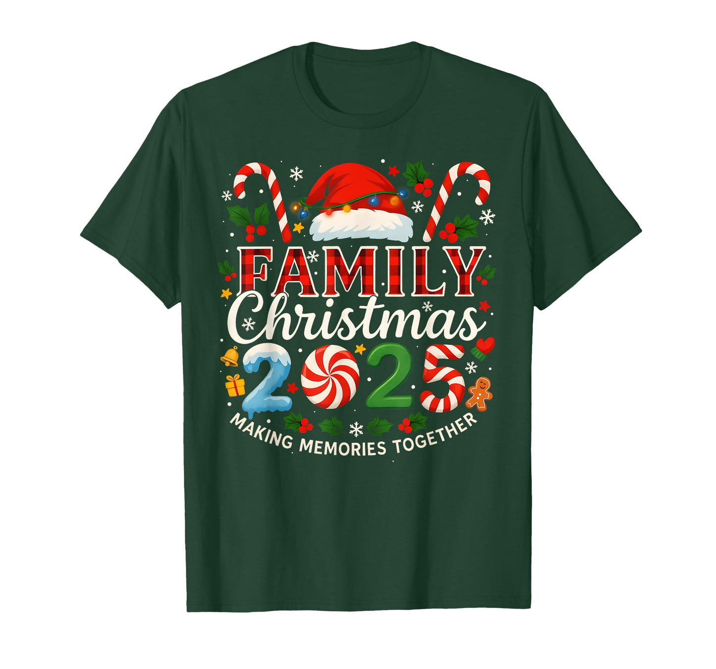 Matching Family Christmas 2025 Making Memories Together T-Shirt