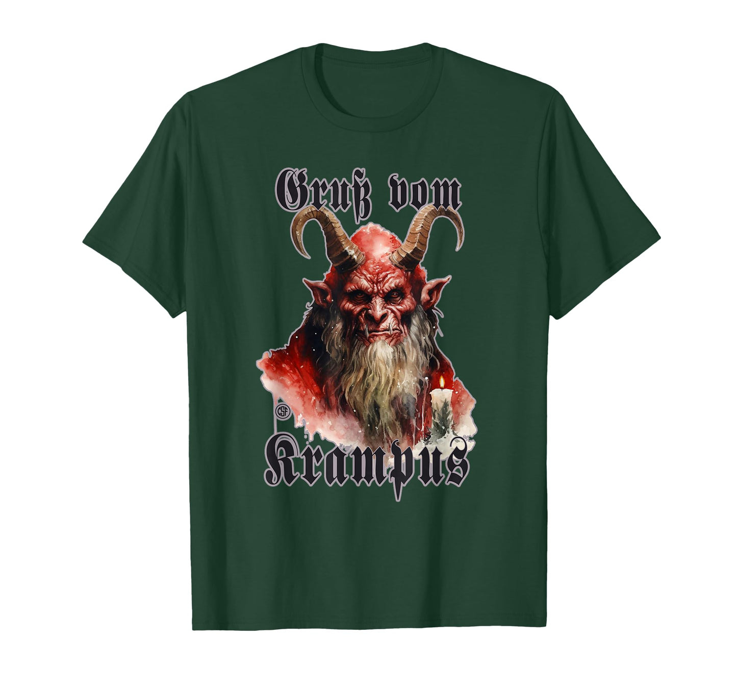 Greeting from Krampus Christmas Legend Figure T-Shirt