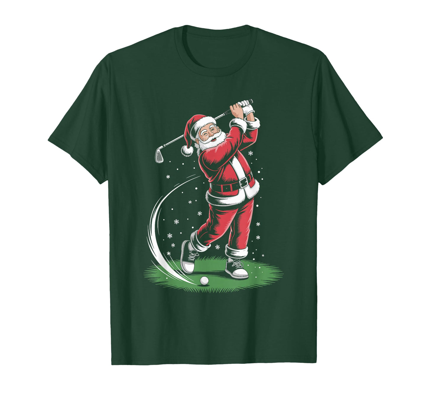 Santa Claus Golf Player Christmas Golfer Xmas Golfing T-Shirt