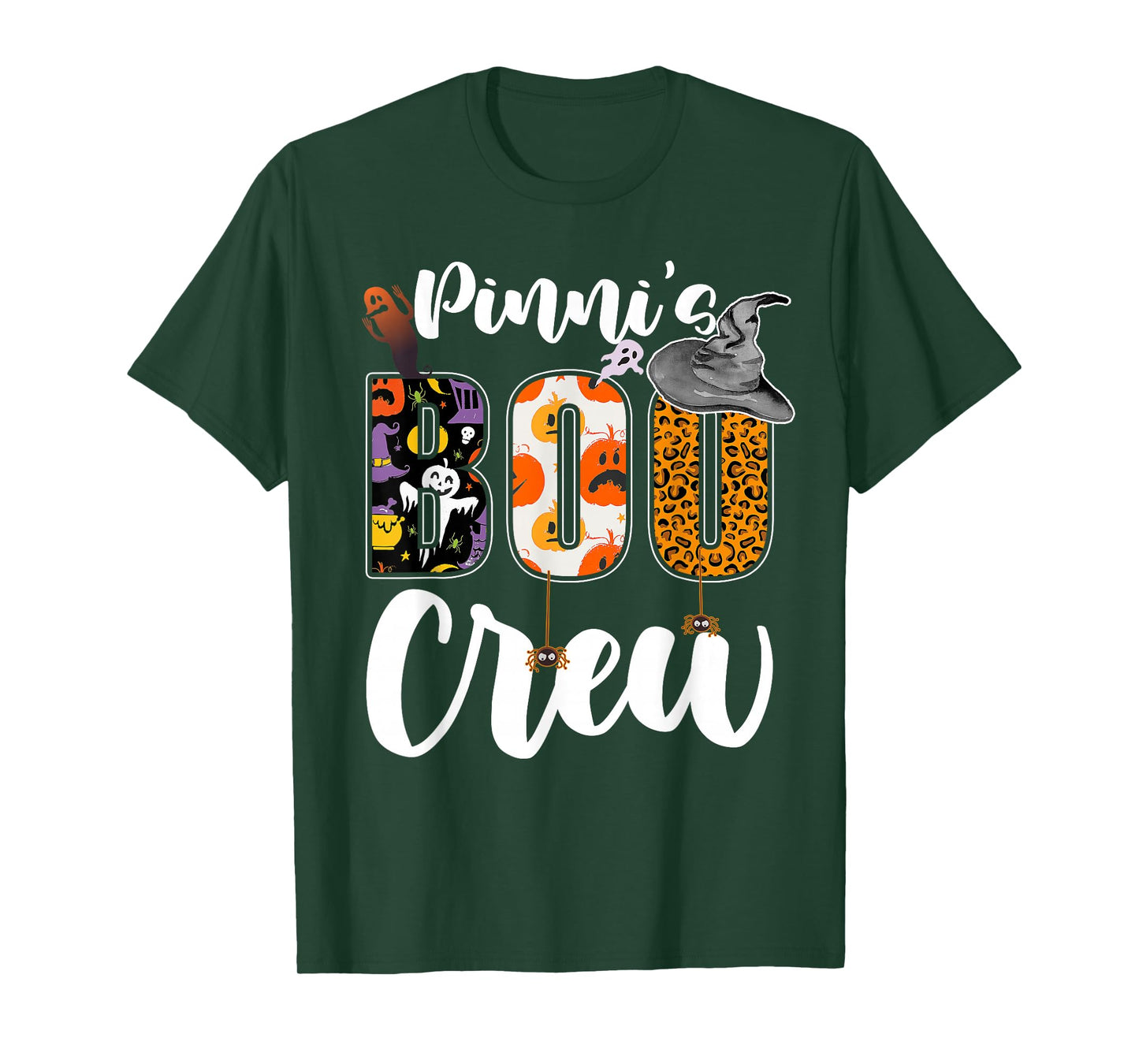Pinni's Boo Crew Halloween Aunt Nephew Niece Matching T-Shirt