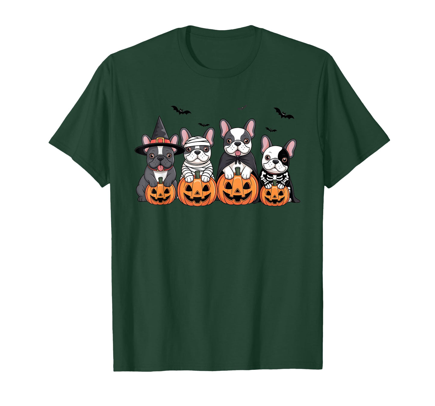 French Bulldog Halloween French Bulldog Witch Dog Mom T-Shirt