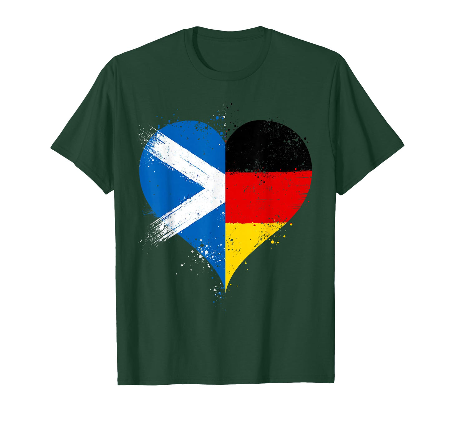 Scottish German Pride A Cool Vintage Scotland Germany Flag T-Shirt