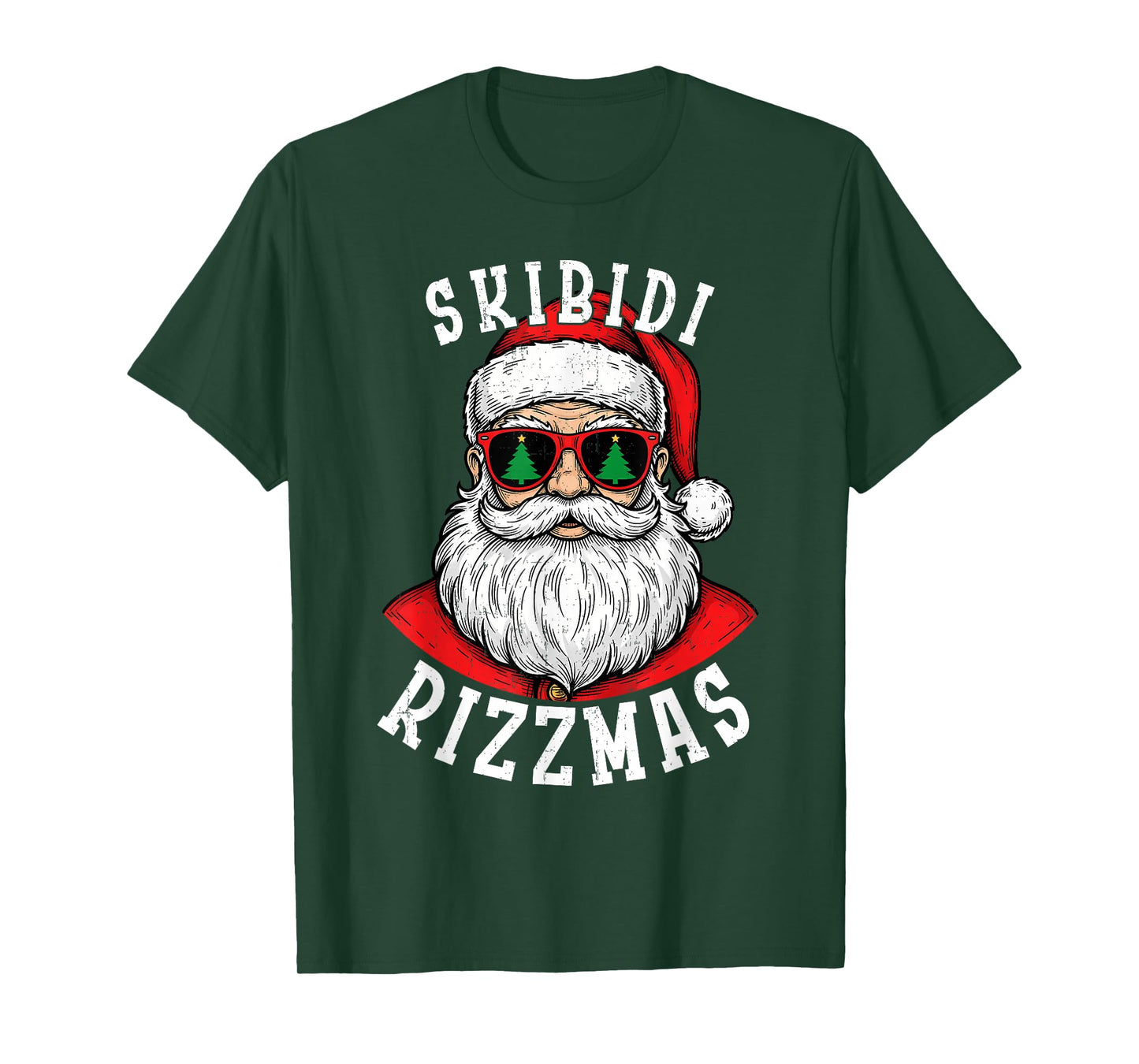 Skibidi Rizzmas Shirt Funny Merry Rizzmas Santa Christmas T-Shirt