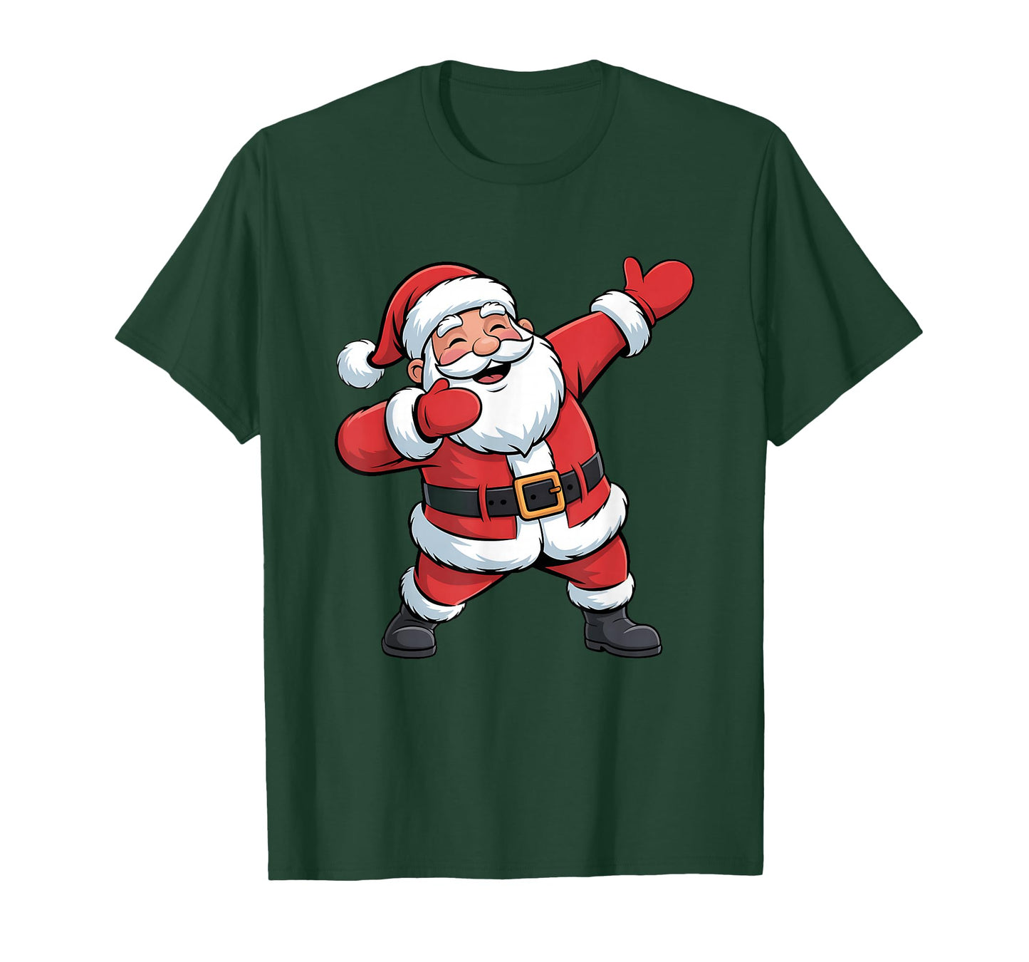 Christmas Tree Lights Funny Xmas Squad Dabbing Santa Claus T-Shirt
