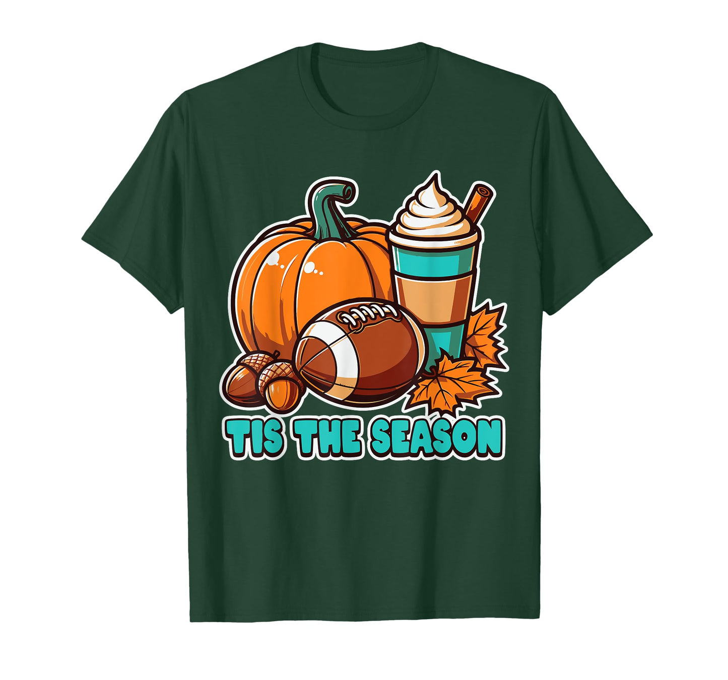 Tis the Season Fall Football Pumpkin Spice lovers Autumn T-Shirt