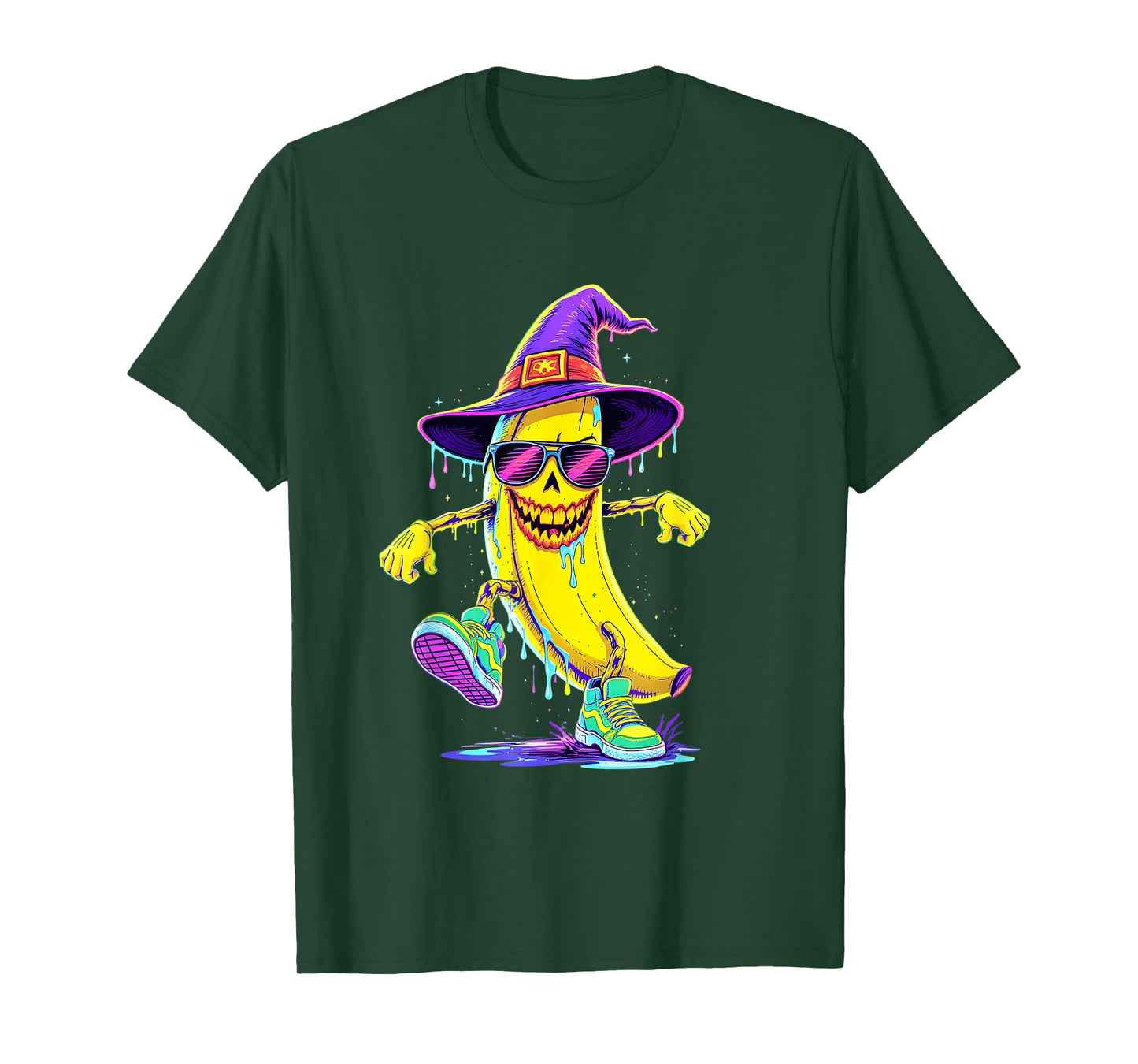 Cool Witch Halloween Costume Funny Scary Banana T-Shirt