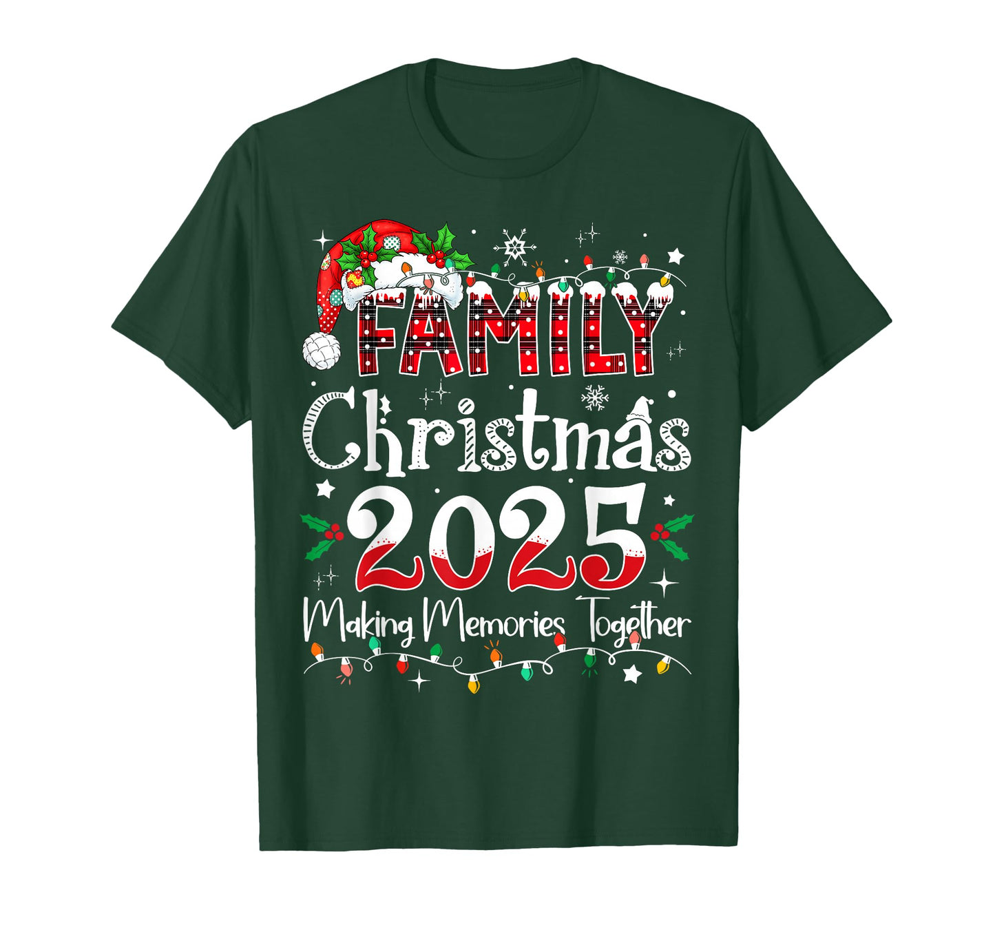 Family Christmas 2025 Matching Outfit Xmas Squad Santa T-Shirt