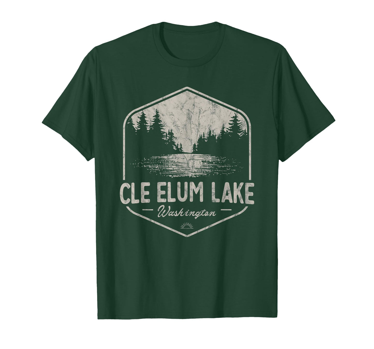 Cle Elum Lake Washington Outdoors Vintage T-Shirt