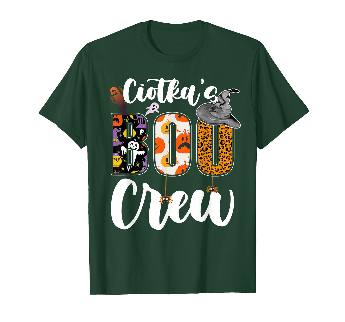 Ciotka's Boo Crew Halloween Aunt Nephew Niece Matching T-Shirt