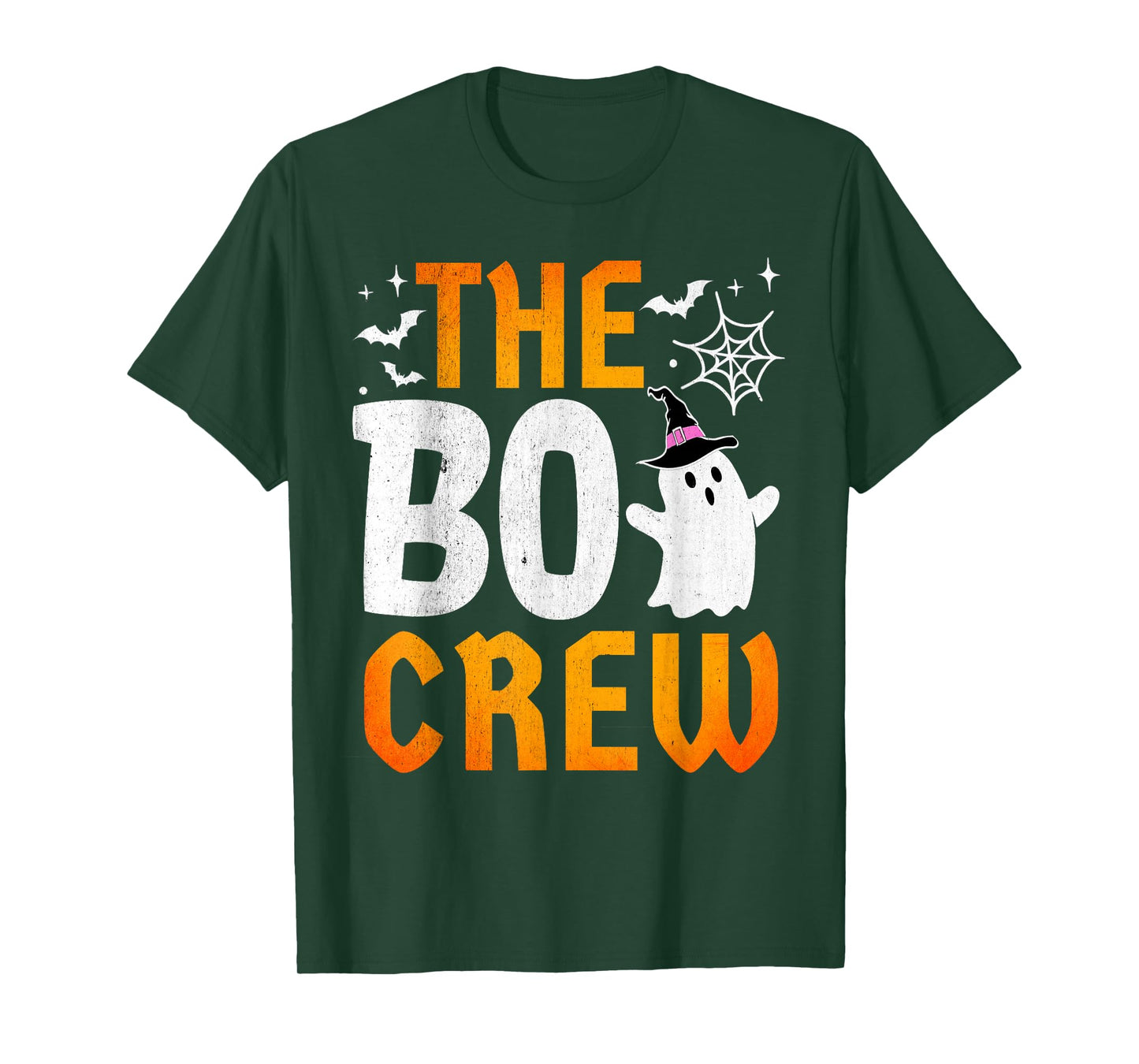 The Boo Crew Spooky Cute Ghost Funny Lazy Halloween Costume T-Shirt
