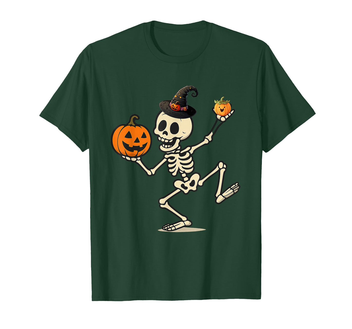 Dancing Skeleton Halloween Design Cute and Fun Spooky Style T-Shirt
