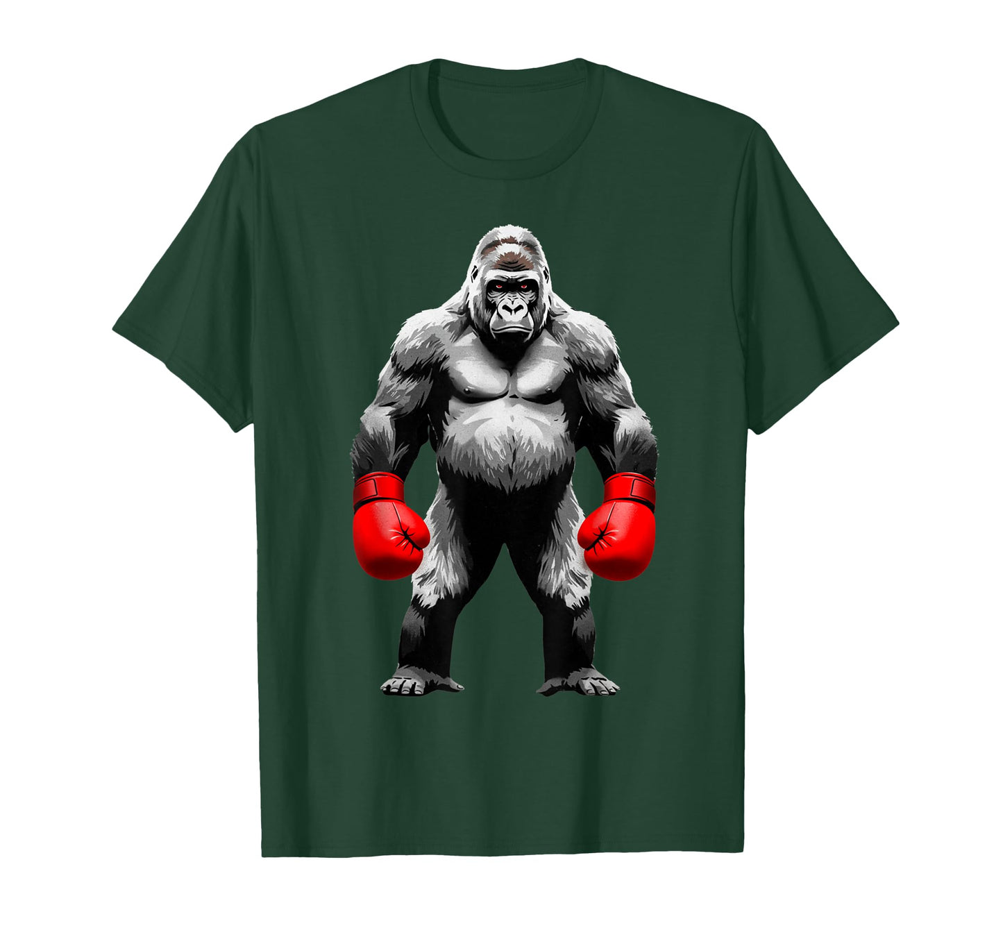 Men Gorilla Fighter Boxer Art Funny Animal Boxing T-Shirt