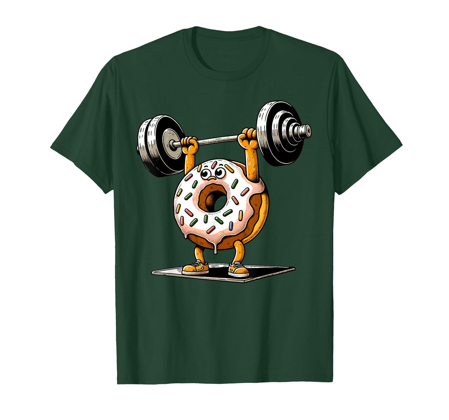Weightlifting - Funny Fitness Workout Gym Donut Lover T-Shirt