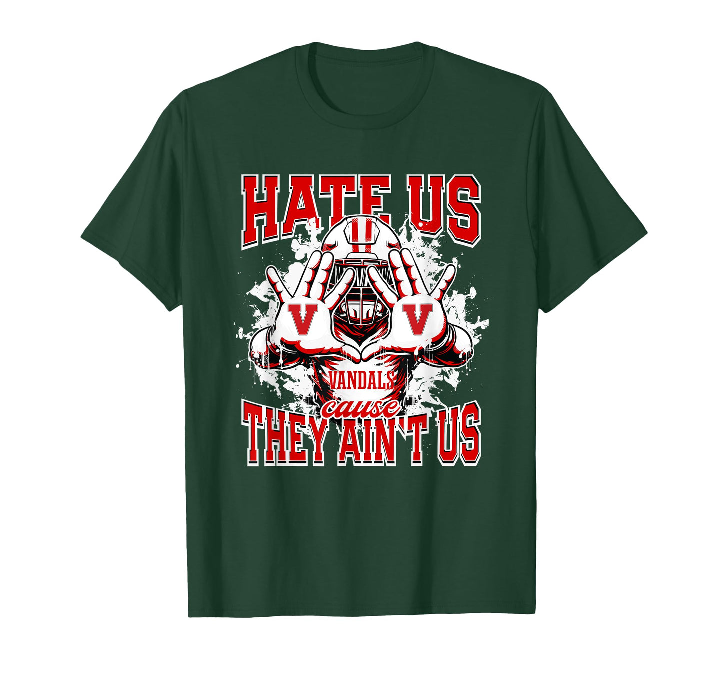 Van Vandals Logo Hate Us Cause They Ain't HS T-Shirt