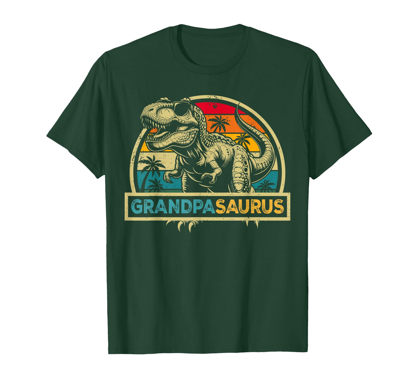 Grandpasaurus T Rex Dinosaur Grandpa Saurus Family Matching T-Shirt