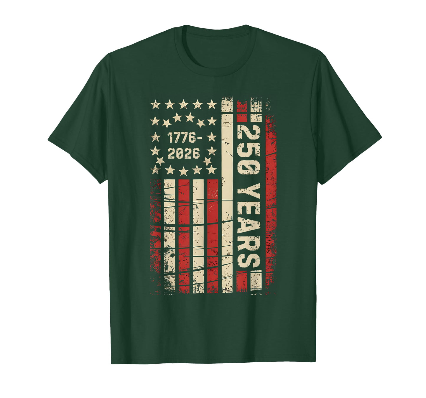 250 Years America Anniversary 250th Independence Day Vintage T-Shirt