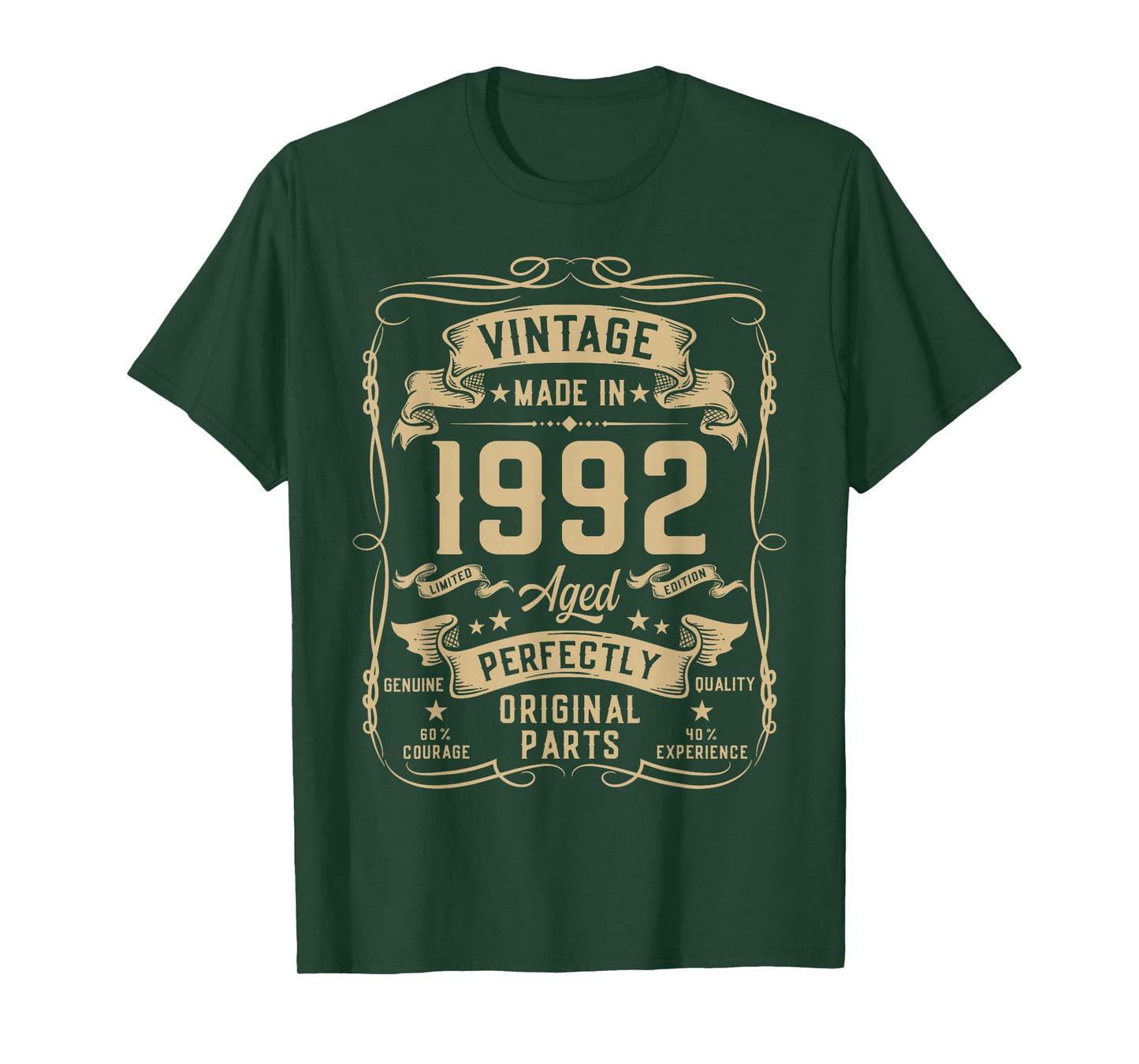 Vintage 1992 33yr 33rd Birthday Gifts for Men 33 Years Old T-Shirt