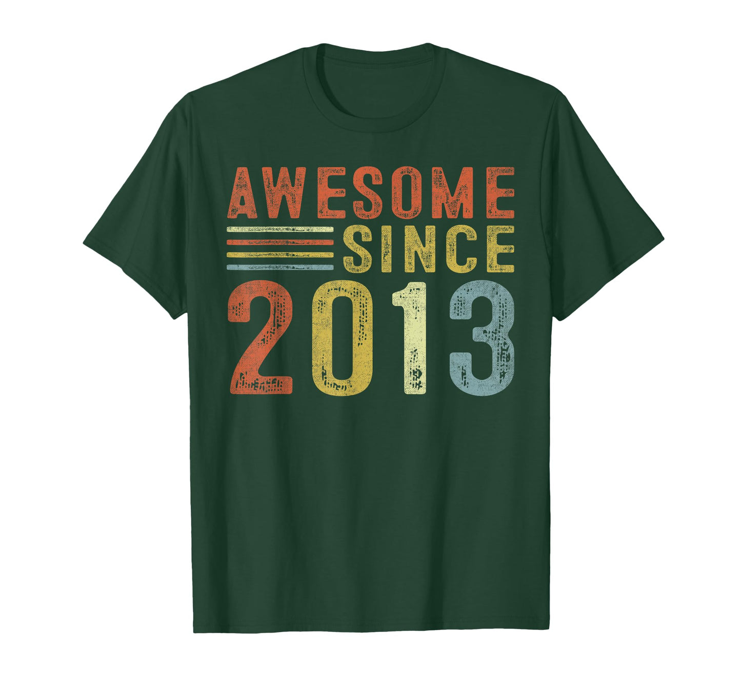 Awesome Since 2013 12th Birthday Retro Gifts Born In 2013 T-Shirt