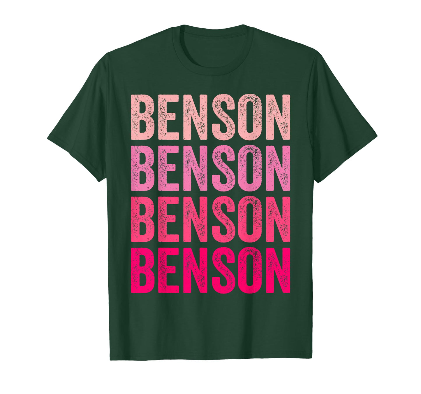 Benson Personalized Name Vintage Retro Girls Woman Man T-Shirt