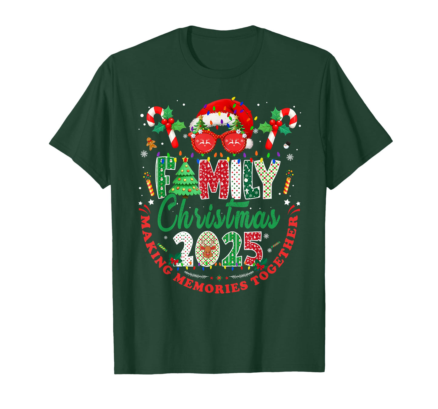 Family Christmas 2025 Matching Outfit Xmas Men Women Kids T-Shirt