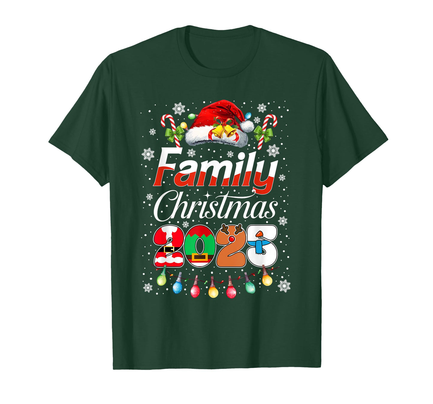 Family Christmas 2025 Matching Outfit Xmas Men Women Kids T-Shirt