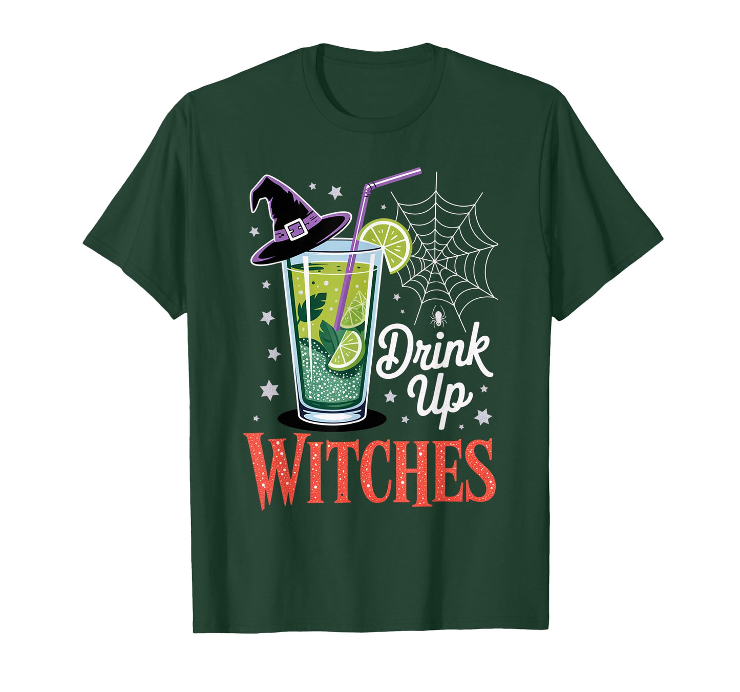 Drink Up Witches Mojito Cocktail Funny Halloween Outfit T-Shirt