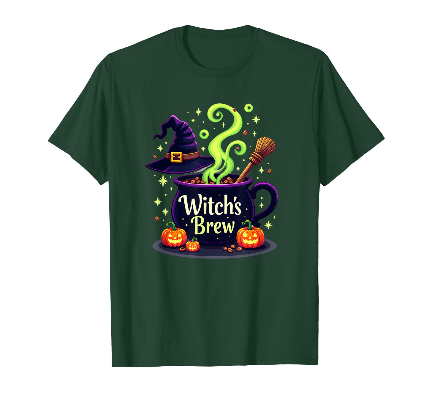 Halloween Food & Drink: Witch's Brew Barista Spooky Magic T-Shirt
