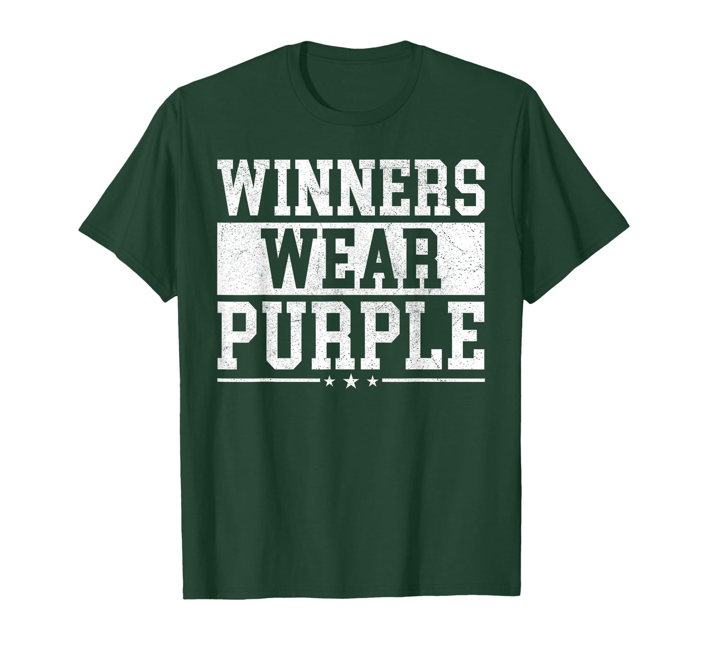 Winners Wear Purple Color War Camp Spirit Game Team Wear T-Shirt