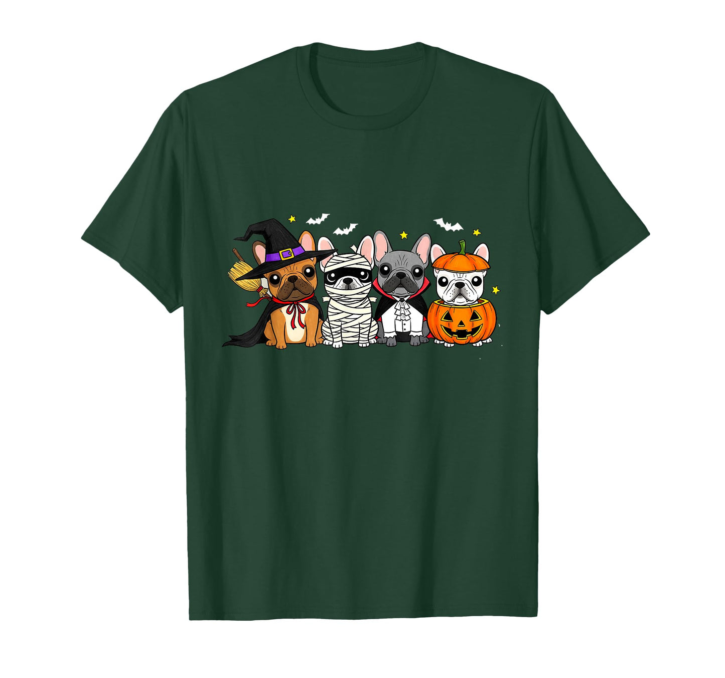 Mummy French Bulldog Halloween French Bulldog Witch Dog Mom T-Shirt