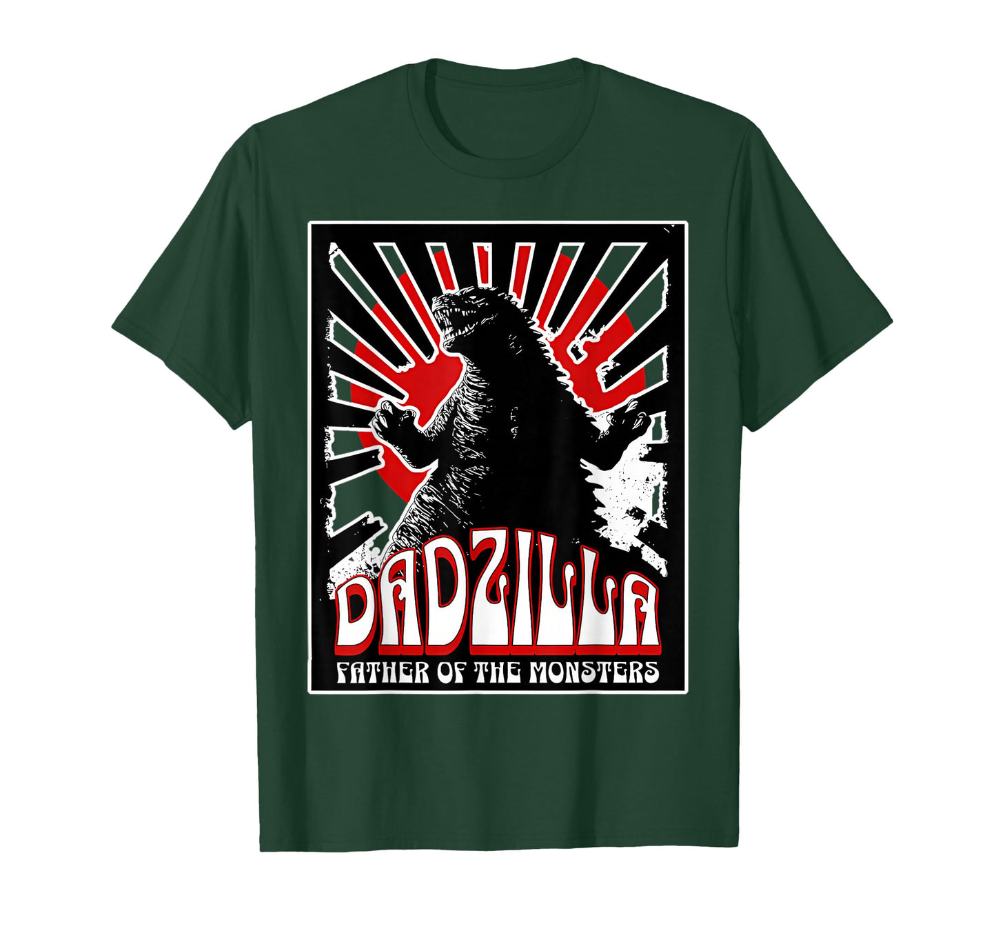 Vintage Dadzilla Father Of The Monsters Fathers Day T-Shirt