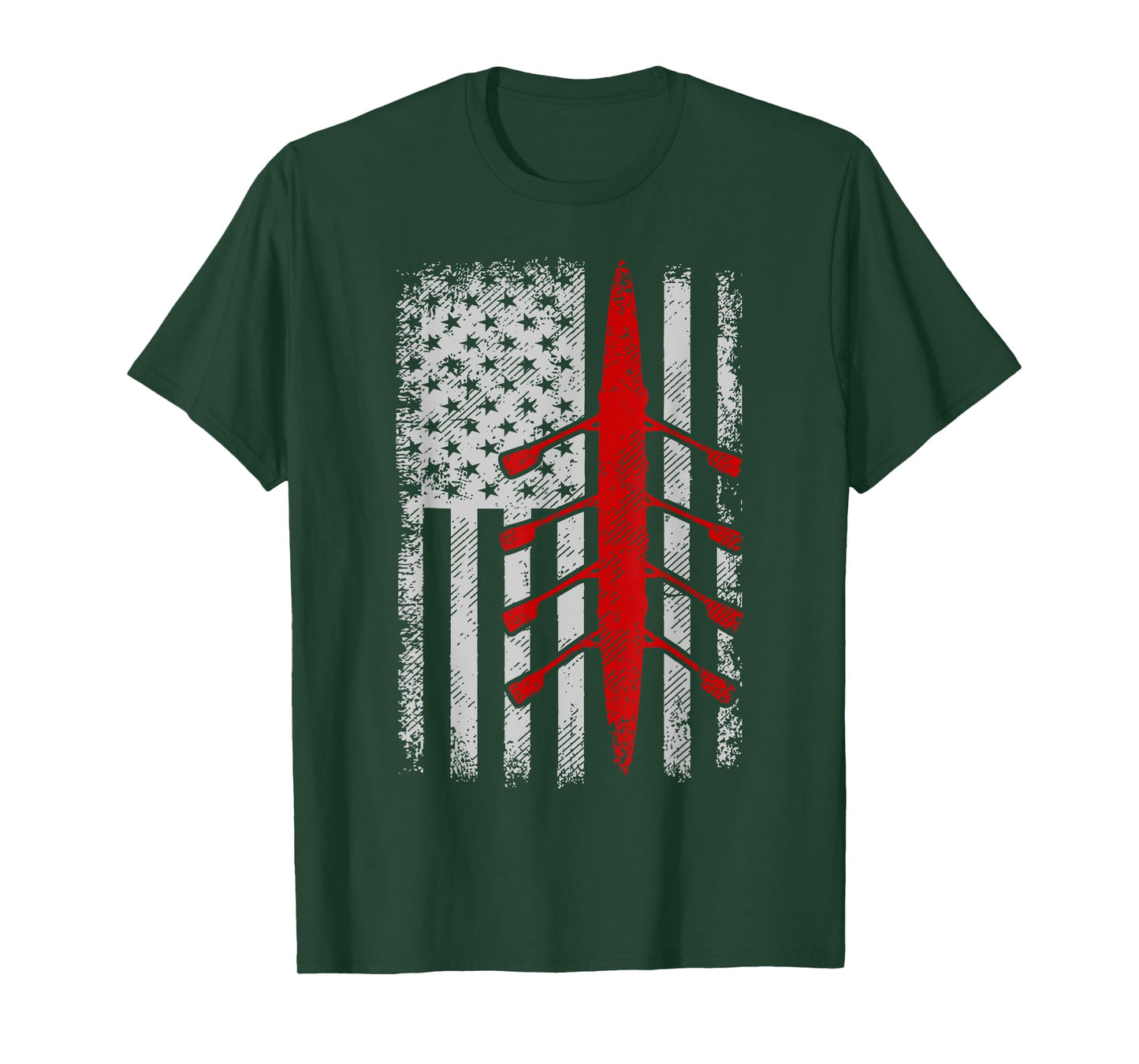 American Flag Rowing T-Shirt