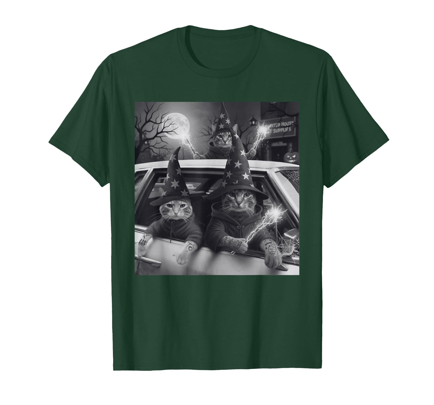 Funny Gangster Cat Street Design Men Women Kids Boys Girls T-Shirt