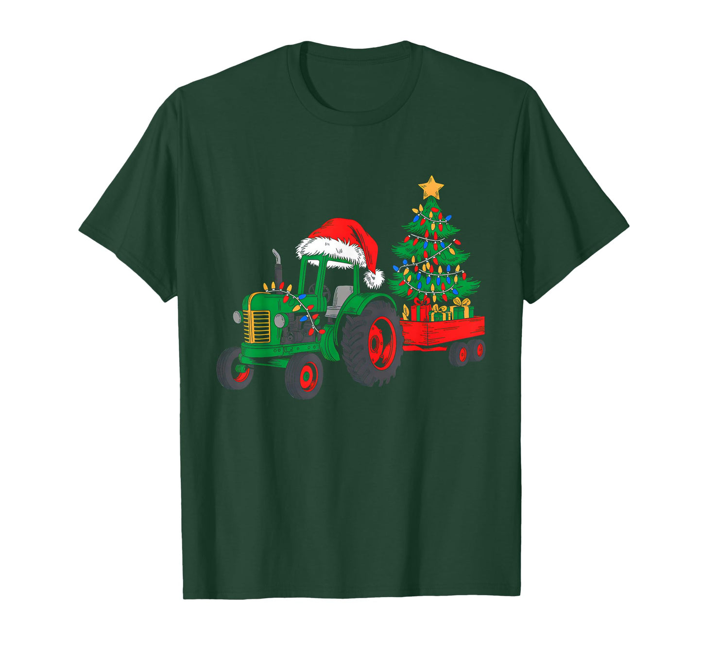 Christmas Tractor Santa Xmas Squad Farm Truck Funny Farmer T-Shirt